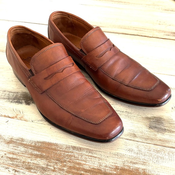 Men’s Florsheim brown leather dress shoes size 10.5 casual office suits - Picture 5 of 10